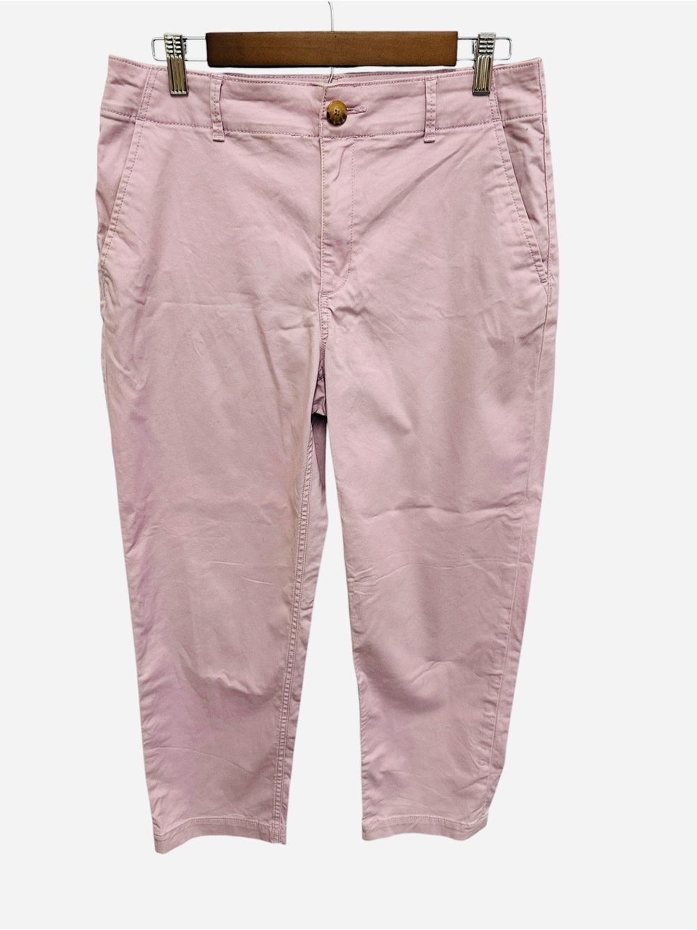 LOFT The Perfect Straight Curvy Pant in soft blush Size 8